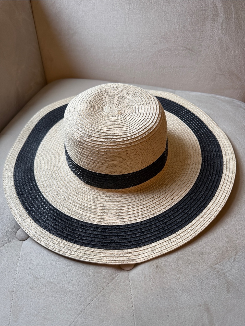 Shade & Shore Wide-Brim Straw Sun Hat NWOT